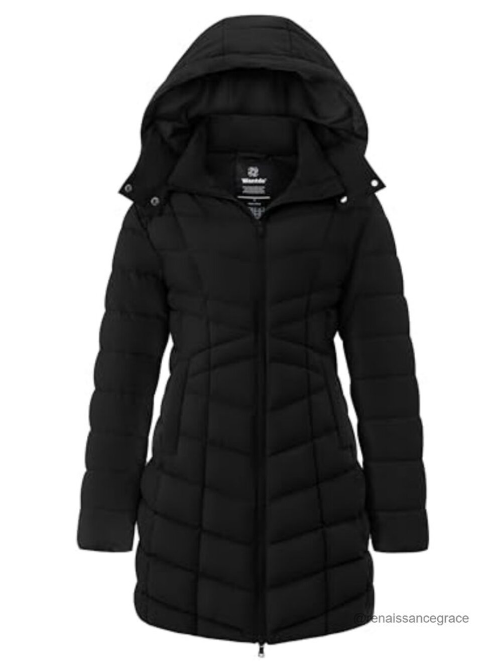 Women's Quilted Long Puffer Jacket Winter Coat Down Alternative